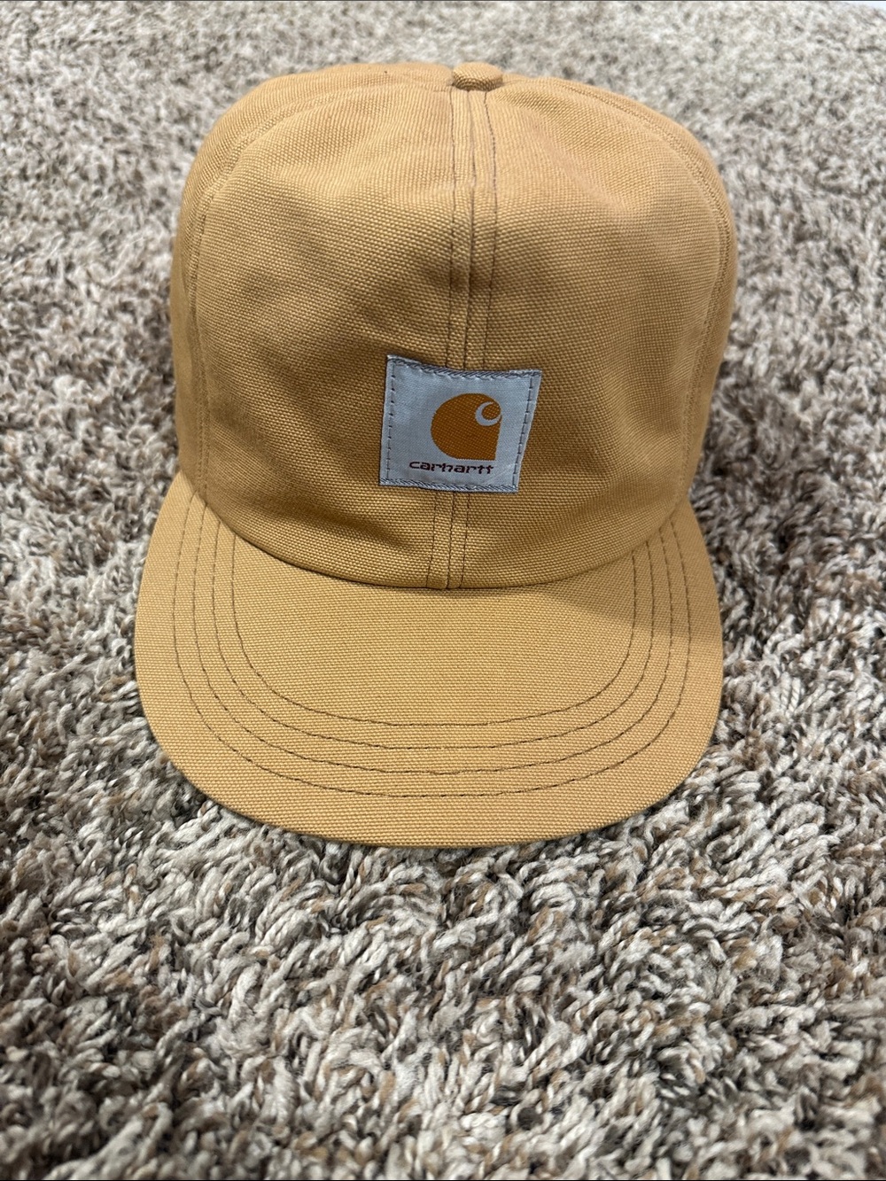 Carhartt Tan Canvas 5-Panel Cap